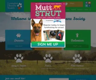 Lexingtonhumanesociety.org(Lexington Humane Society) Screenshot