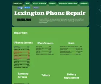 Lexingtonphonerepair.com(Phone repair) Screenshot