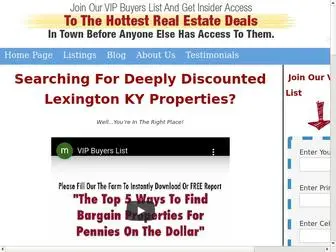 Lexingtonpropertydeals.com(Lexington Wholesale Real Estate Deals) Screenshot