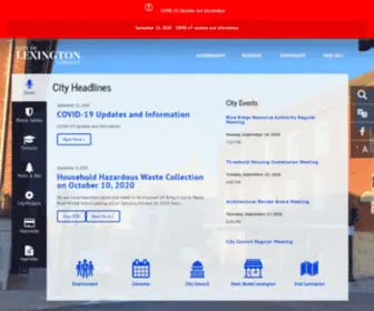 Lexingtonva.gov(Lexington, VA) Screenshot