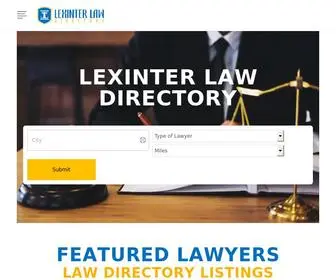 Lexinter.net(Lexinter law directory for lawyers) Screenshot