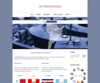 Lexinteramericana.com(Lex Interamericana) Screenshot