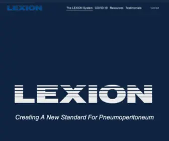 Lexionmedical.com(LEXION Medical) Screenshot