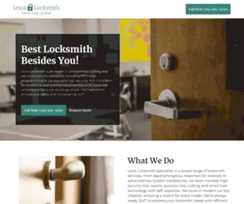 Lexislocksmith.com(Lexis Locksmith) Screenshot