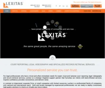 Lexitaslegal.com(Court Reporting Services) Screenshot