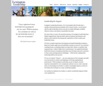 Lexlead.com(Lexington Leadership) Screenshot