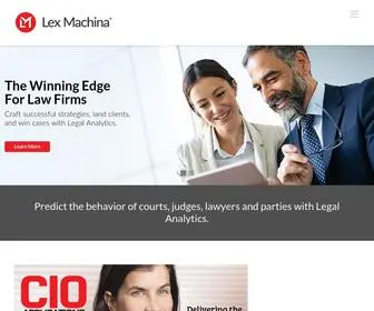 Lexmachina.com(Lex Machina) Screenshot