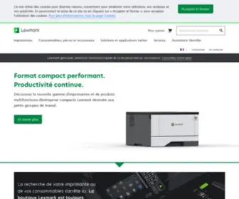 Lexmark.fr(Imprimer, sécuriser et gérer vos données  ) Screenshot