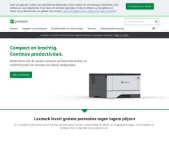 Lexmark.nl(Lexmark Nederland (Netherlands)) Screenshot