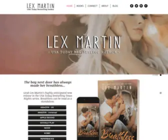 Lexmartinwrites.com(Romance Author) Screenshot