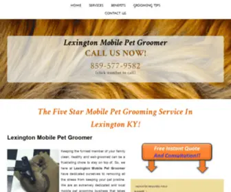 Lexmobilepetgroomer.com(Mobile Dog Groomer) Screenshot