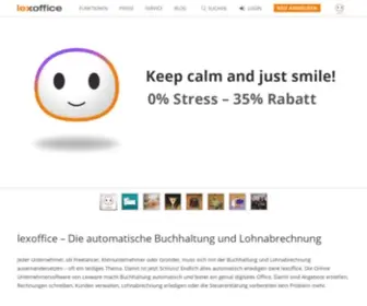 Lexoffice.de(Buchhaltung Online mit Software von Lexware) Screenshot
