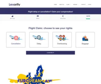 Lexority.com(Flight delay compensation) Screenshot