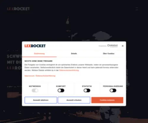 Lexrocket.de(Deine gründungsplattform) Screenshot