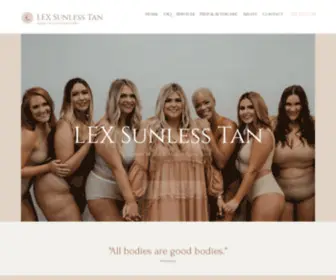 Lexsunlesstan.com(LEX Sunless Tan) Screenshot