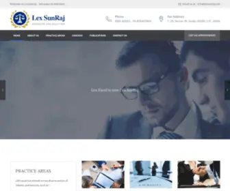 Lexsunraj.com(Advocates & Solicitors LexSunraj) Screenshot