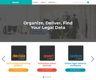 Lexum.com(Organize, Deliver, Find Your Legal Data) Screenshot