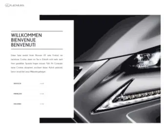 Lexus.ch(Lexus Schweiz) Screenshot