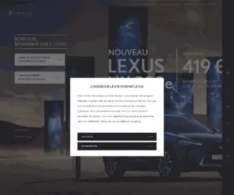 Lexus.fr(Bienvenue sur le site officiel de lexus france. explorez nos véhicules électrifiés premium) Screenshot