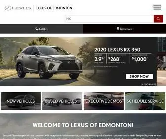 Lexusofedmonton.ca(Lexus of Edmonton) Screenshot