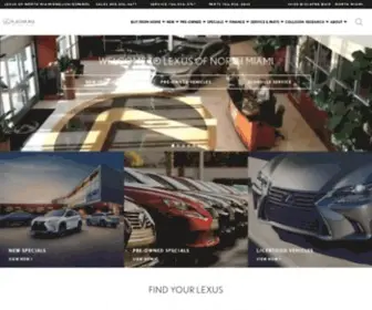 Lexusofnorthmiami.com(Lexus of North Miami) Screenshot