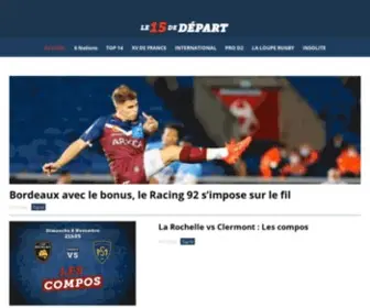 Lexvdedepart.com(Le XV de départ) Screenshot