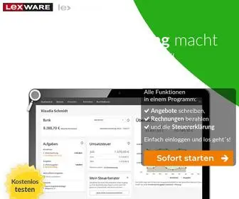 Lexware-Online.de(Lexoffice gratis testen) Screenshot