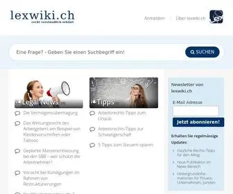 Lexwiki.ch(Schweizer Recht verst) Screenshot