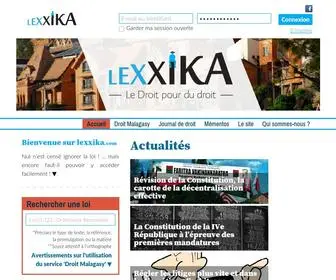 Lexxika.com(Accueil) Screenshot