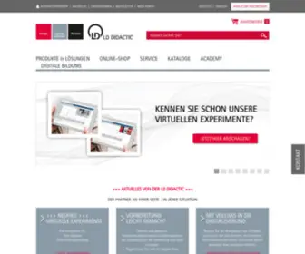 Leybold-Didactic.de(LD Didactic) Screenshot