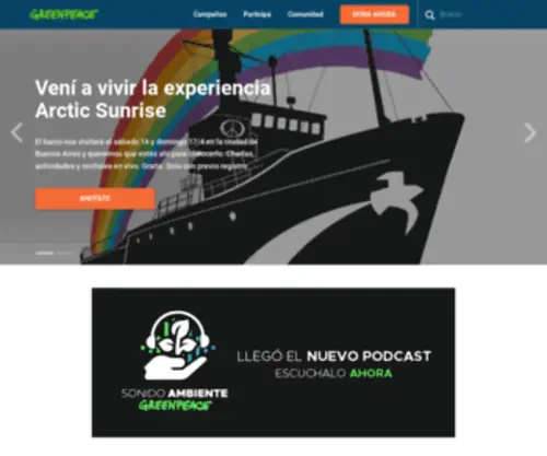 Leydebosques.org.ar(Fundación Greenpeace Argentina) Screenshot