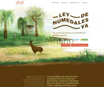Leydehumedalesya.org(Ley de Humedales YA) Screenshot