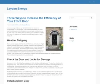 Leydenenergy.com(Leyden Energy) Screenshot