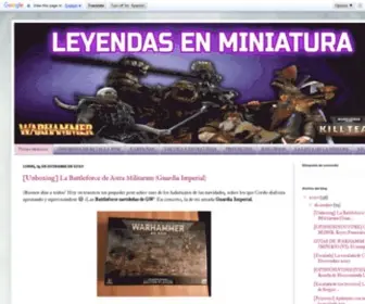 Leyendasenminiatura.com(Leyendas en Miniatura) Screenshot