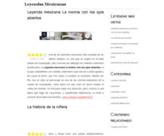 Leyendasmexicanas.mx(Leyendas Mexicanas) Screenshot