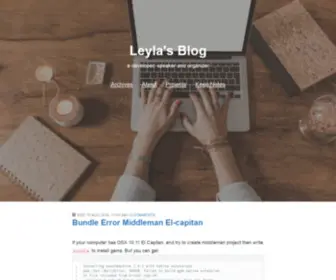 Leylakapi.com(I' m leyla . I' m computer engineer and web developer . This blog) Screenshot