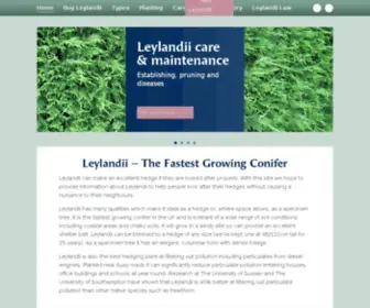 Leylandii.com(The UK's Most Comprehensive Leylandii Website) Screenshot