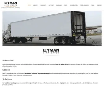 Leymanlift.com(Leyman Lift Gates) Screenshot