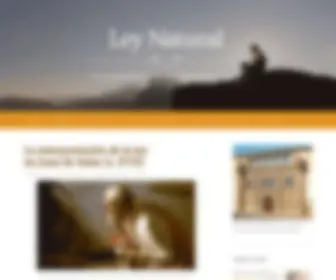 Leynatural.es(Fundamentos Ontológicos de la Ley Natural en el Siglo de Oro) Screenshot