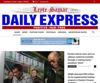 Leytesamardailynews.com(Leyte Samar Daily Express) Screenshot