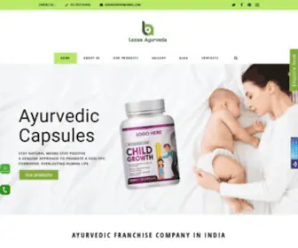 Lezaaayurveda.com(Ayurvedic franchise company in India) Screenshot