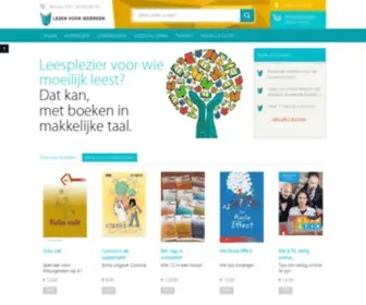 Lezenvooriedereen.be(Boeken in makkelijke taal) Screenshot