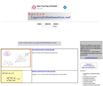 Lezionidimatematica.net(Lezioni ed esercitazioni di matematica e geometria) Screenshot