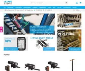 Lezynestore.nl(Lezyne fiets accessoires hebben een intelligente techniek en schitterend design) Screenshot