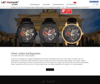 LF-Mechanik.de(L&F Mechanik Uhren online konfigurieren) Screenshot