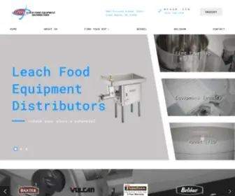 Lfed-MW.com(Leach Food Equipment Distributors) Screenshot