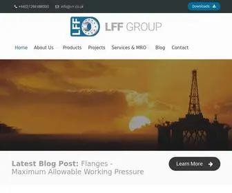 LFF-Group.com(Major supplier of pipes) Screenshot