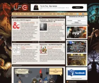 LFG.hu(A legnagyobb magyar szerepjáték közösség) Screenshot