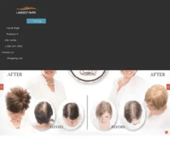 Lfhair.com(Laissez Faire Hair) Screenshot