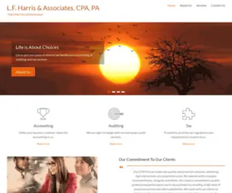 Lfharris.com(The CPA Firm of Distinction) Screenshot